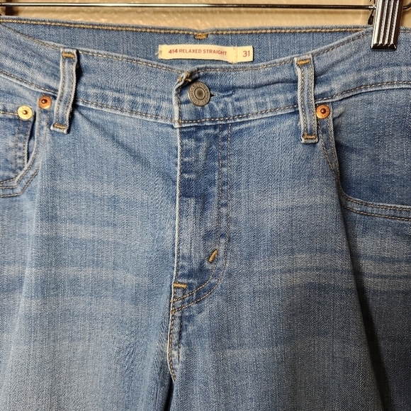 Levi's Womens 414 Relaxed Straight Light Wash Jeans-Size 31 - Picture 2 of 8